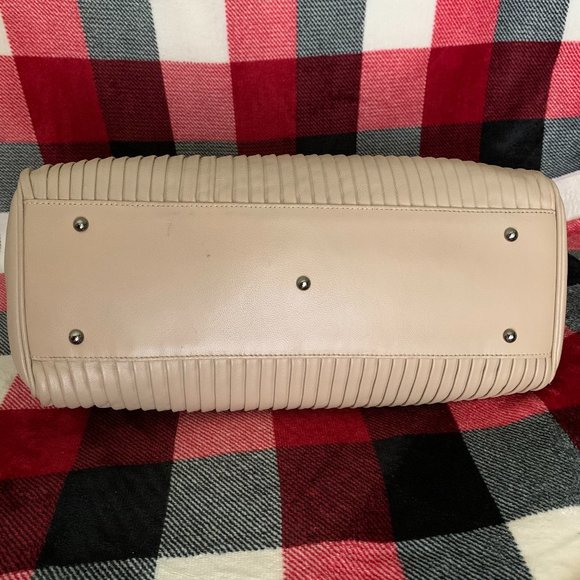 Giorgio Armani Pleated Leather Handbag - Picture 5 of 16